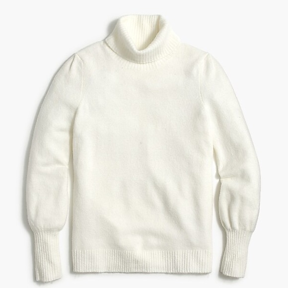 J Crew Factory Puff Sleeve Sweater Soft 